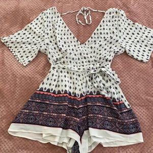 Printed romper